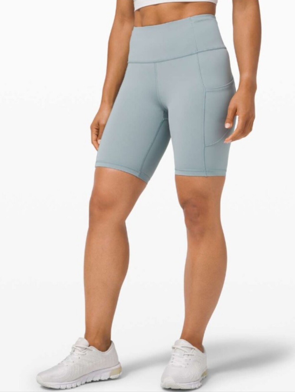 GUC Lululemon 5 Pocket Fast And Free 8" Shorts - Size 10 - Blue Cast